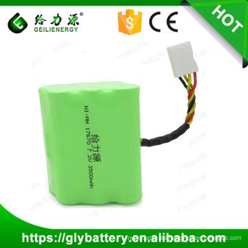 Paquete de batería recargable de 4/3 A 3500mAh 7.2V NI MH para la serie Neato de vacío